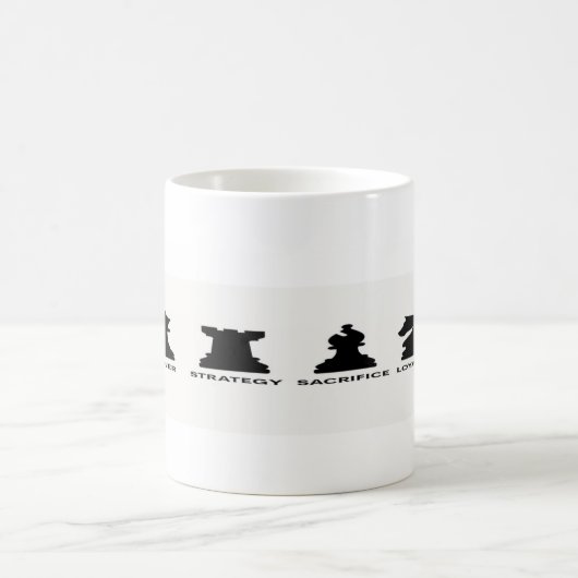 Checkmate Your Morning: Chess Lover Mug コーヒーマグカップ (中央)