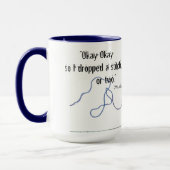 Cheddar Cat Cup For氏の編機械 マグカップ (左)