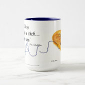 Cheddar Cat Cup For氏の編機械 マグカップ (中央)