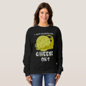 Cheddar Snack Foodie Cheese   Cheese スウェットシャツ (正面フル)