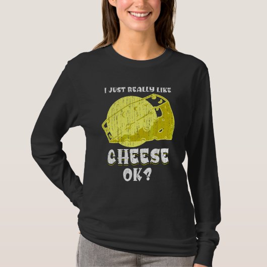 Cheddar Snack Foodie Cheese   Cheese Tシャツ (正面)