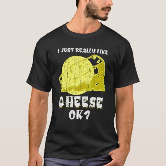 Cheddar Snack Foodie Cheese   Cheese Tシャツ (正面)