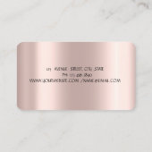 Cheef Tools Flowers Rose Gold Drips Bakery  名刺 (裏面)