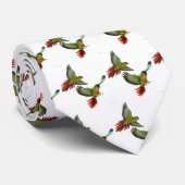 Cheeked緑のConuresのタイ ネクタイ (ロール)