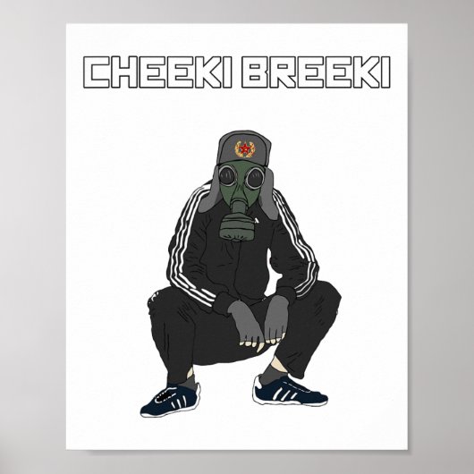 Cheeki Breeki - ゴーグニク スラブ スタイル おもしろ ゲーマー スタル ポスター (正面)