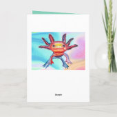 Cheeky Axolotl "感謝していyou"カード サンキューカード (裏面)