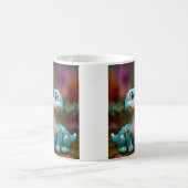 Cheeky Blue Dino Affection コーヒーマグカップ (中央)