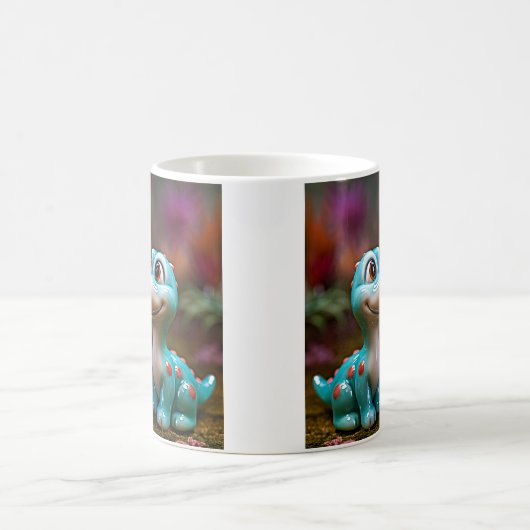 Cheeky Blue Dino Affection コーヒーマグカップ (中央)