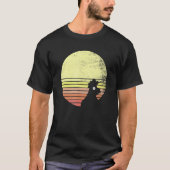 Cheeky Chicken Retro Sunset Chicken Tシャツ (正面)