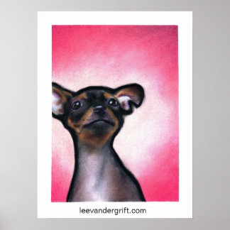 Cheeky Chihuahua, leevandergrift.com ポスター