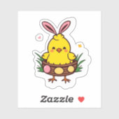 Cheeky Easter Chick Funny Holiday シール (シート)