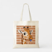 Cheeky giraffe tote bag トートバッグ (裏面)