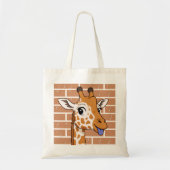 Cheeky giraffe tote bag トートバッグ (正面)