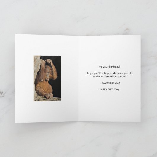 Cheeky monkey age 12 カード (内部)