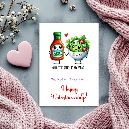 Cheeky Valentine Card Cute Food Pun Humor シーズンカード