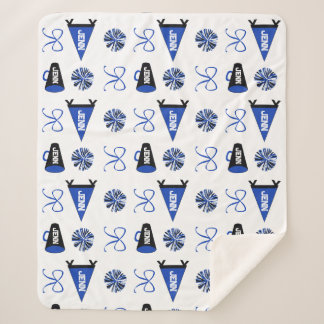 Cheer Camp Blue and Black Cheerleadering Pompom   シェルパブランケット