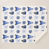 Cheer Camp Blue and Black Cheerleadering Pompom   シェルパブランケット (正面(横))