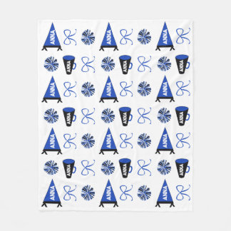 Cheer Camp Blue and Black Cheerleadering Pompom   フリースブランケット