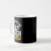 Cheer Cheerleading Coach Because I'm The Coach Tha コーヒーマグカップ (正面左)
