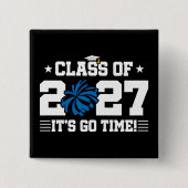 Cheer Cheerleading Graduation Senior Class of 2027 缶バッジ (正面)