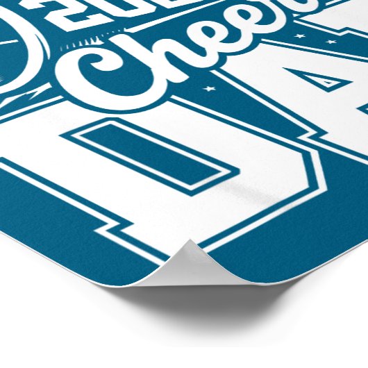 Cheer Class Senior 2026 Proud 2026 Dad Cheerleader ポスター (角)