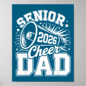 Cheer Class Senior 2026 Proud 2026 Dad Cheerleader ポスター (正面)