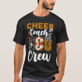 Cheer Coach Boo Crew Ghost Cheerleader Halloween M Tシャツ (正面)