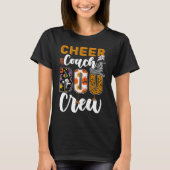 Cheer Coach Boo Crew Ghost Cheerleader Halloween M Tシャツ (正面)