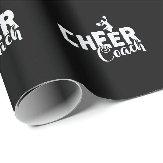 Cheer Coach Cheerleader Sport turnen anfeuern ラッピングペーパー (ロールコーナー)