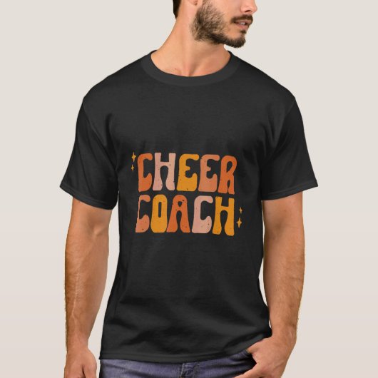 Cheer Coach School Spirit Team Retro Tシャツ (正面)