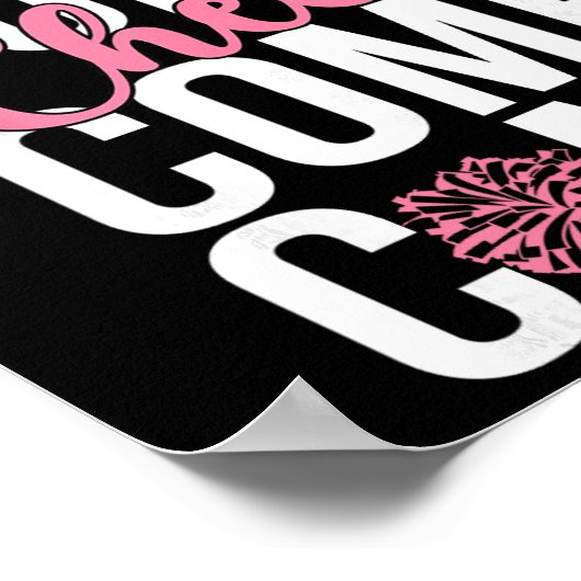 Cheer Comp Day Cheerleading Competition Day Cheerl ポスター (角)