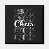 Cheer Comp Day Cheerleading Competition Day Cheerl マグネット (正面)