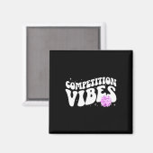 Cheer Competition Day Vibes Cheerleading Comp Day  マグネット (正面/裏面)