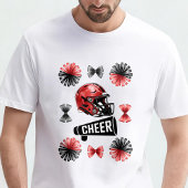 Cheer Coquette Bow American Football Autumn  Tシャツ