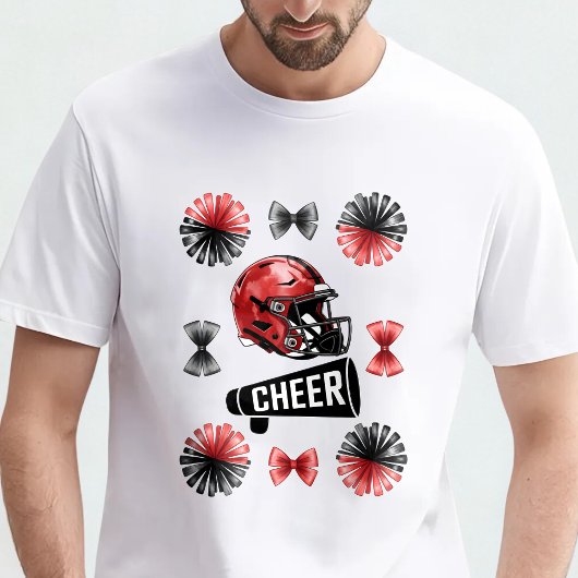 Cheer Coquette Bow American Football Autumn  Tシャツ
