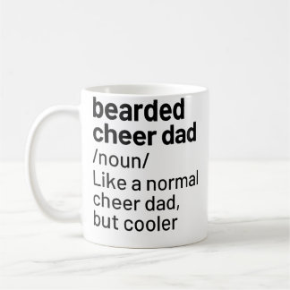 Cheer Dad Bearded Definition Cheerleading Funny コーヒーマグカップ