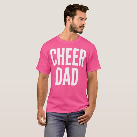 Cheer Dad Cheerleading Matching Parents Tシャツ (正面フル)
