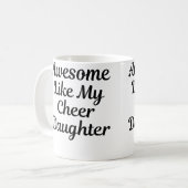 Cheer Dad Mom Cheerleading コーヒーマグカップ (正面左)