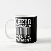 Cheer Dad, Scan For Payment Cheerleader  コーヒーマグカップ (左)