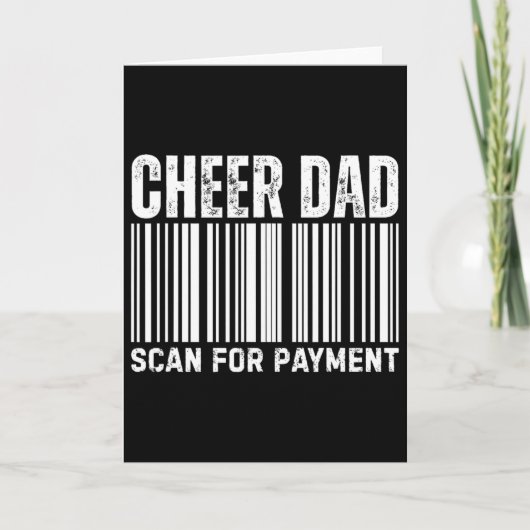 Cheer Dad Scan For Payment Cheerleading  カード (正面)
