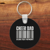 Cheer Dad Scan For Payment Cheerleading  キーホルダー (正面)
