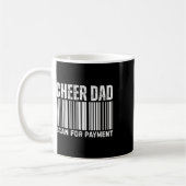 Cheer Dad Scan For Payment Cheerleading  コーヒーマグカップ (左)