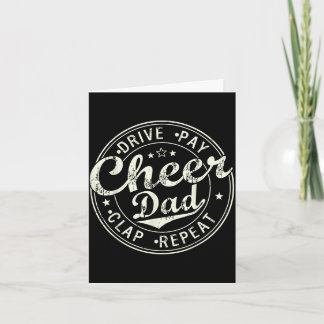 Cheer dad shirts for men father's day funny カード