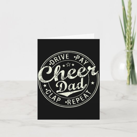 Cheer dad shirts for men father's day funny カード (正面)