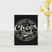 Cheer dad shirts for men father's day funny カード (黄色い花)