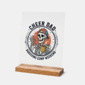 Cheer Dad Surviving Comp Weekend Skeleton Shirt_1 アクリルサイン (傾斜)