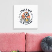 Cheer Dad Surviving Comp Weekend Skeleton Shirt_1 キャンバスプリント (インサイチュ (リビング))