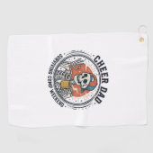 Cheer Dad Surviving Comp Weekend Skeleton Shirt_1 ゴルフタオル (横)