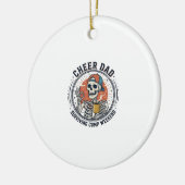 Cheer Dad Surviving Comp Weekend Skeleton Shirt_1 セラミックオーナメント (左)