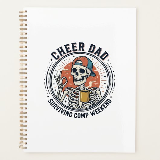 Cheer Dad Surviving Comp Weekend Skeleton Shirt_1 プランナー手帳 (正面)